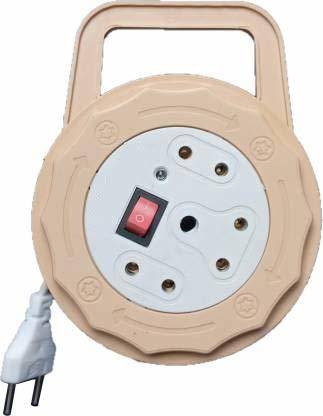 ecloud 3 Socket Round Portable Power Strip Extension Board Cord 3  Socket Extension Boards