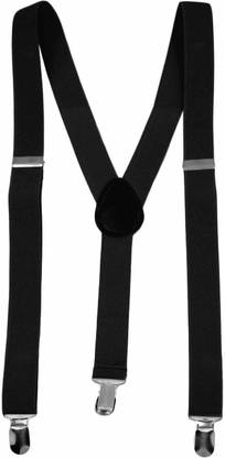 Black Camel Y- Back Suspenders for Men