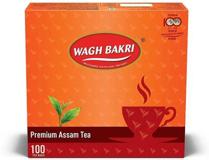 Waghbakri PREMIUM (TEA) TEA BAG (100 BAGS) 200G Black Tea Tetrapack