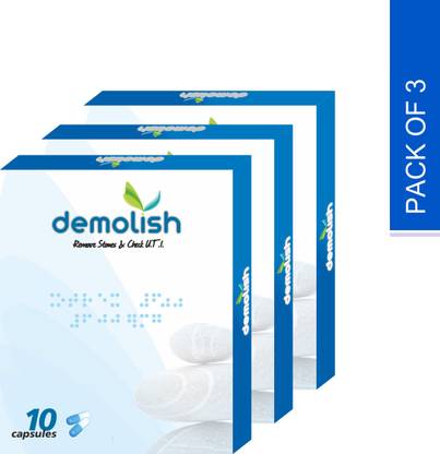 Leeford Demolish Ayurvedic Stone Dissolver Capsules | Herbal Kidney Stones & UTIs Care