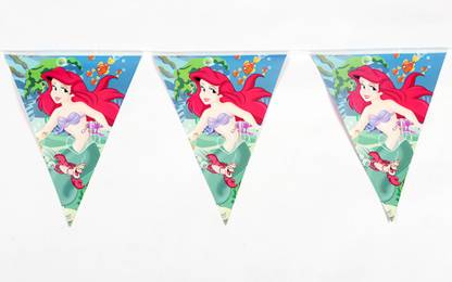 FUNCART "The Little Mermaid" theme triangular flag banner (12 flags/pack) Banner