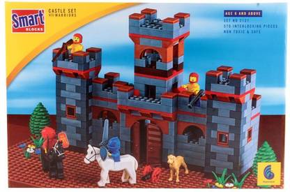 Olympia Games And Toys Castle Set With Warriors 575 Interlocking Blocks For 6+ Age Kids