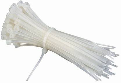 ROSHANI MARKETING 450X7.6 mm NYLON ZIP WIRE ORGANISER STANDARD FLEXIBLE SELF LOCKING TIE NYLON FLEXIBLE STRAPS CABLE TIE Nylon Standard Cable Tie