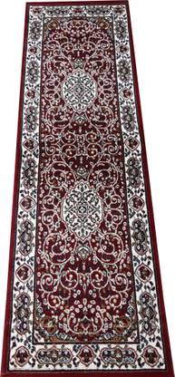 Farhan Carpet Maroon Wool Runner