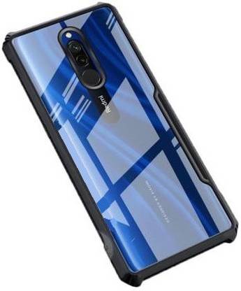 VAPRIF Back Cover for Mi Redmi 8, Redmi 8A, Redmi 8A Dual, Transparent Hybrid Hard PC Back TPU Bumper