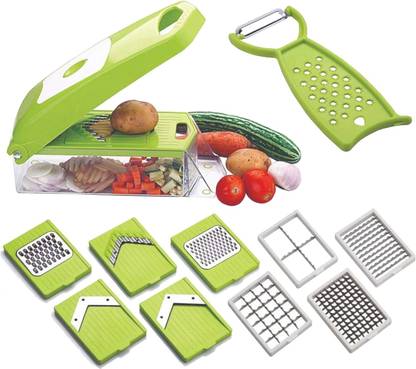 Manar 12 in 1 Vegetable Cutter Vegetable Chopper Food Chopper Salad Chopper Vegetable Slicer Vegetable Grater Easy Vegetable Cutting Tool for Kitchen Food Slicer Veggie Slicers Vegetable Chopper