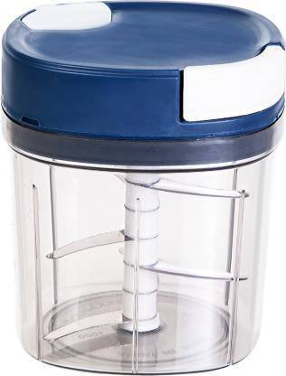 VNS Premium Chopper with 6 Stainless Steel Blades, Cutter for Kitchen,Whisker, Vegetable Fruit Nut Onion Chopper, Salad Maker,Vegetable Tools, Vegetable & Fruit Chopper (1000 ML Blue) Vegetable & Fruit Chopper