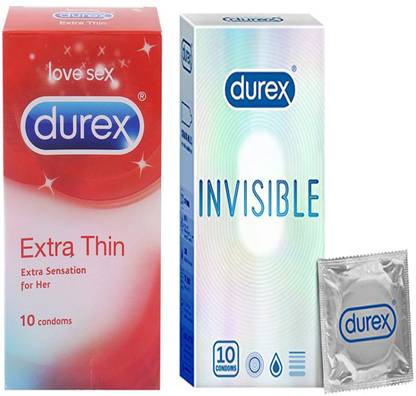 DUREX extra thin + invisible Condom