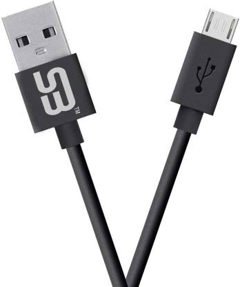 SB Micro USB Cable 2 A 1.2 m Micro USB Fast Charging Cable, with 2.4A Charging Speed for Micro USB Devices, 1.2 Meter (Black) Compatible with Galaxy S3 Neo, Galaxy J7 Nxt, Galaxy J2 Pro, Galaxy A6,Galaxy On7 Pro.