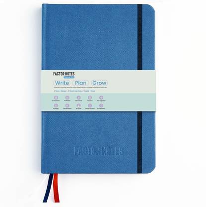 Factor Notes Ultimate Planner: Undated 12 Months / Productivity Stickers/ Habit Tracker A5 Planner Hardbound 208 Pages