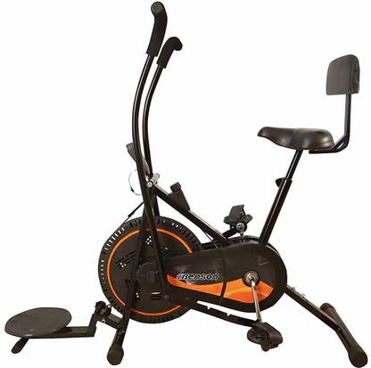 KROSSFIT Air Bike Exercise Cycle with back support and moving handles Dual-Action Stationary Exercise Bike