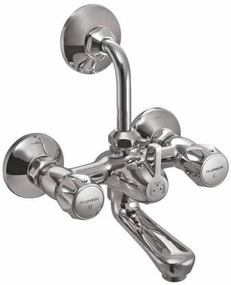 PlumberFaucets Wall Mixer with ‘L’ Shaped Tubular Bend Set for Overhead Shower (with Centre Close System) Mixer Faucet