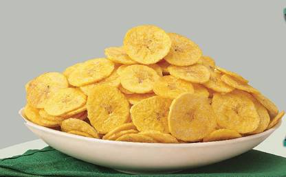 FreshoCartz Yellow Banana Chips | Banana Wafers | Kela Wafers | Yummy Crispy Snacks (1.8kg)
