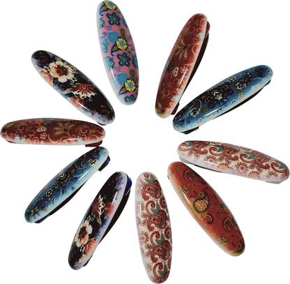DRISHTI Safety Saree Hijab Pins - Multi Color (Pack of-6) Bun Clip
