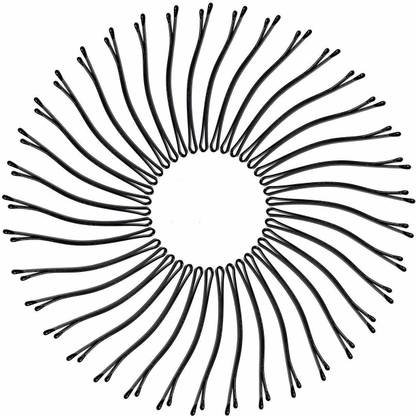 SIYAA Black Metal Baby pins for hair Hair Pins for women Bun Hair pins stylish for girls hair pins for hair styling (Pack of 60) Hair Pin