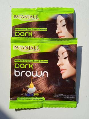 PATANJALI DARK BROWN COLOUR , BROWN