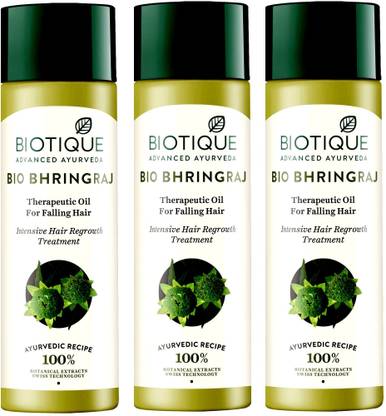 BIOTIQUE Bio Bhringraj Hair Oil 200ml Each Pack Of 3 Hair Oil