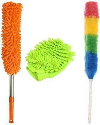 Vararo Microfiber Duster - Bending Microfiber Dust, Static Dusting Cleaner For Home Cle Microfibre Wet and Dry Brush