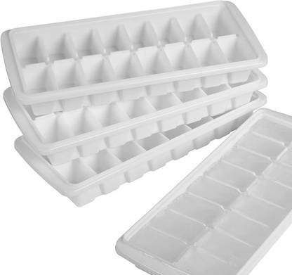 Sharry Ice Tray Multi Colour-5026 White Plastic Ice Cube Tray