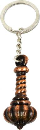 AFH Lord Hanuman Gada Copper Metal Decorative Religious Key chain Key Chain