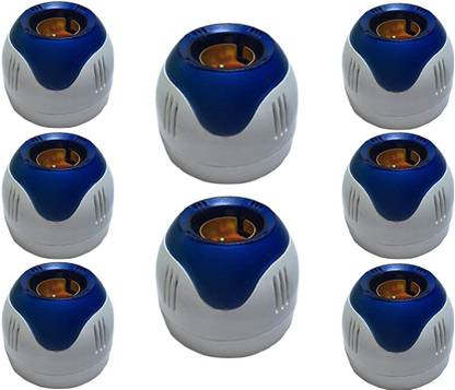 Electro Factory Light Socket - Fancy Batten Bulb Holder Light Socket Socket(Blue, Pack of 8) Plastic Light Socket