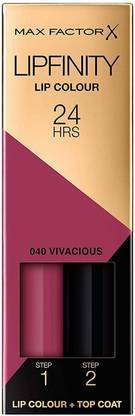 MAX FACTOR Lipfinity Lip Stick, No.040 Vivacious, 0.14 Ounce