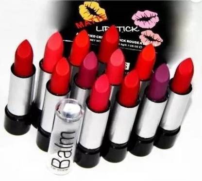 Elecsera Balm Super Matte Lipstick Combo Set of 12
