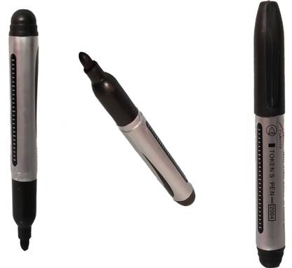 TEGWIN Permanent Marker Pen (Set of-10) Black