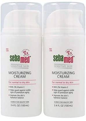Sebamed Moisturizing Face Cream with Pump for Sensitive Skin Moisturizer (Pack of 2)
