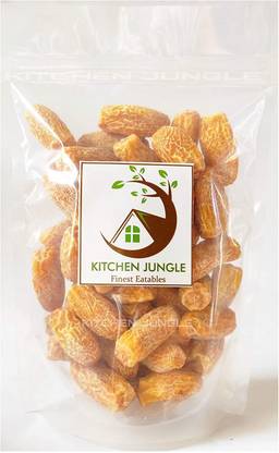 Kitchen Jungle Dates Dry Yellow/Sukha Khajoor Premium Quality (Pila Chuara) Grade- Medium Size Dry Dates