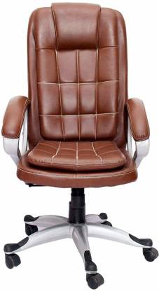 tanri Executive Home Office Chair for Computer Work Back Support (RM155) Leatherette Office Adjustable Arm Chair