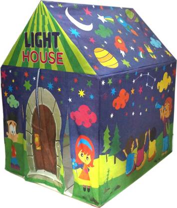 Muren Eye Catching Tent House With LED Light for Kids 3+