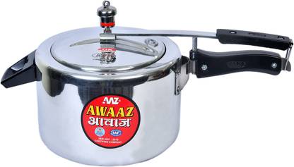AAZ AWAAZ Pressure Cooker, Aluminium Cooker, Tall Design 5 L Inner Lid Induction Bottom Pressure Cooker