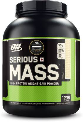 Optimum Nutrition (ON) Serious Mass High Protein and High Calorie Powder Weight Gainers/Mass Gainers