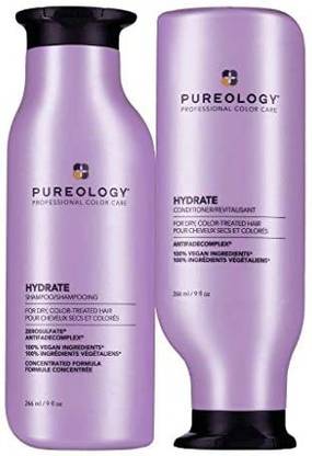 Pureology Hydrate Moisturizing Shampoo for Medium to Thick Dry, Color Treated Hair Â Sulfate-Free Vegan