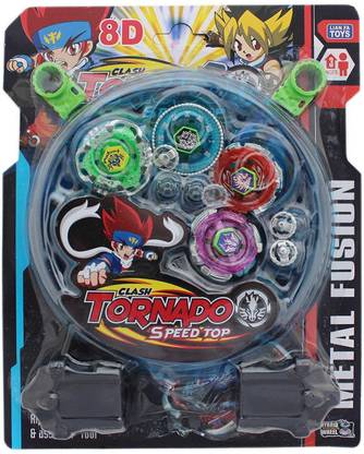 BEYBLADE Ripchord Launcher With Fitting Tool - 8D Tornado Speed Top
