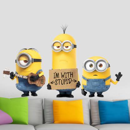 Sticker Hub 56 cm I Am Stupid Wall Sticker Self Adhesive Sticker