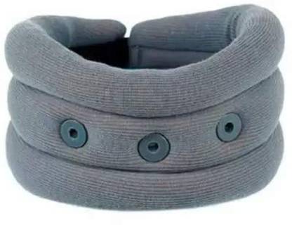 Accuhealth Soft cervical collar with Eyelets (14-16 inch) Grey Neck Support