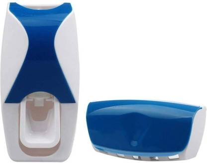 VVG TRADERS Automatic Toothpaste Dispenser Toothpaste Tooth Brush Holder Plastic Toothbrush Holder Plastic Toothbrush Holder