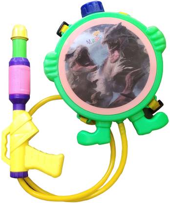 RAJYUG large capacity 3d dinosaur backpack water gun pichkari for Kids Water Gun (Multicolor) Water Gun