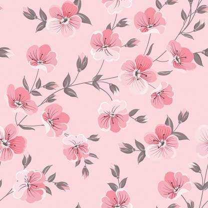 BPDESIGNSOLUTION Floral & Botanical Multicolor Wallpaper