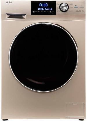 Haier 7 kg Fully Automatic Front Load Washing Machine with In-built Heater Gold