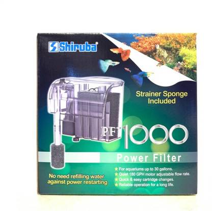 Shiruba PF-1000 CLASSICAL HANG-ON FILTERS Power Aquarium Filter