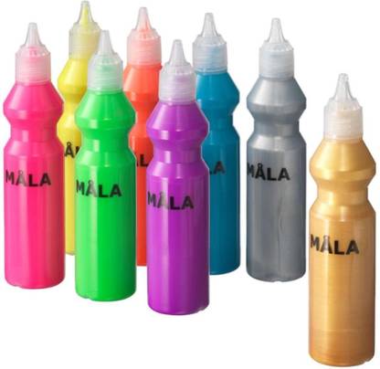 IKEA Fluorescent/glitter paint, mixed colours