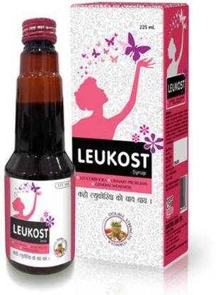 LEUKOST SYRUP FOR UTERINE PROBLEMS, GENERAL WEAKNESS 225 ML (PACK OF 3)