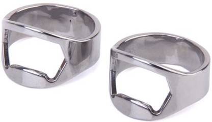 BOLT B011EG09F4 2pcs Stainless Steel Finger Ring Beer Bottle Opener Bottle Opener