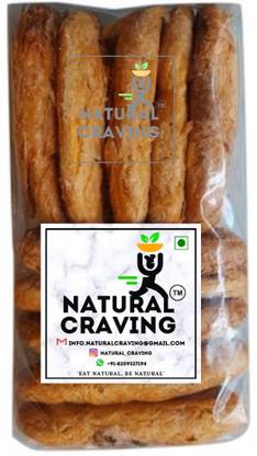 NATURAL CRAVING Fan Khari Biscuit, Homemade Khari Biscuit, Low Fat Snacks Cookies Biscuit