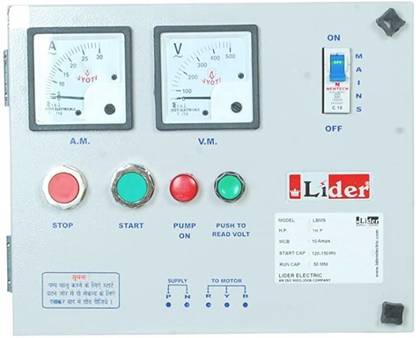 DEV ELECTRIC 1 HP Single phase digital submersible pump panel/starter Distribution Board