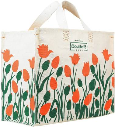Double R Double R 100% Pure Cotton Canvas Tote Heavy Duty Biodegradable Grocery/Shopping/Multipurpose Bags Grocery Bag