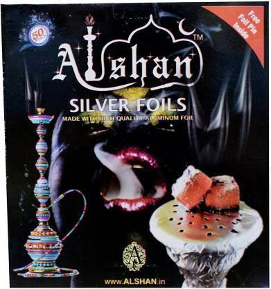 Alshan Foil 50p Silver Paper With Foil Pin Inside Hookah Charcoals
